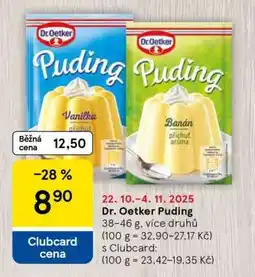 Tesco Dr. Oetker Puding nabídka