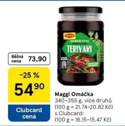 Tesco MAGGI omáčka nabídka