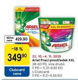 Tesco Ariel Prací prostředek XXL nabídka