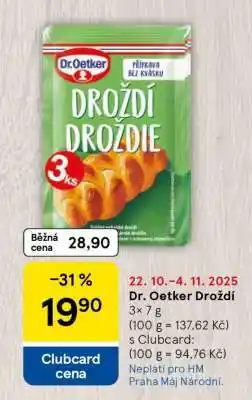 Tesco Dr. Oetker Droždí nabídka