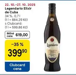 Tesco Legendario Elixir de Cuba nabídka