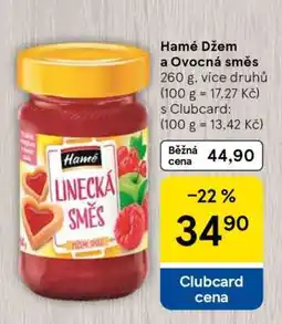Tesco Hamé Džem a Ovocná směs nabídka