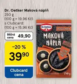 Tesco Dr. Oetker Maková náplň nabídka