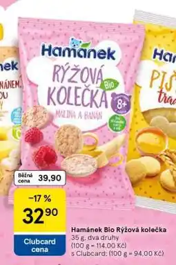 Tesco Hamánek Bio Rýžová kolečka nabídka