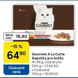 Tesco Gourmet A La Carte Kapsičky pro kočky nabídka