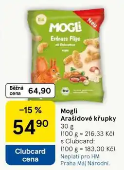 Tesco Mogli Arašídové křupky nabídka