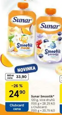 Tesco Sunar Smootík nabídka