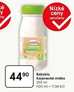 Tesco Babybio Kojenecké mléko nabídka