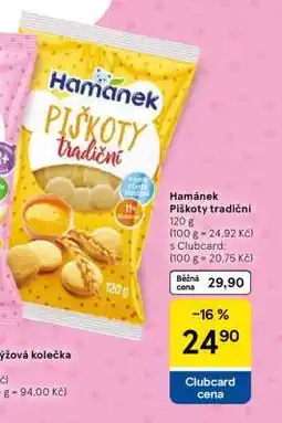 Tesco Hamánek Piškoty tradiční nabídka