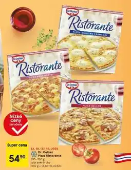 Tesco Dr. Oetker Pizza Ristorante nabídka