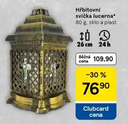 Tesco Hřbitovní svíčka lucerna nabídka