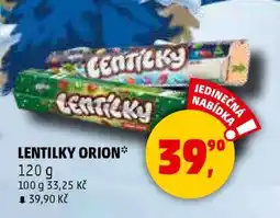Penny Market LENTILKY ORION nabídka
