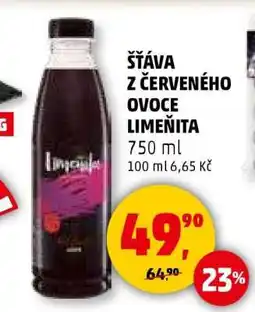 Penny Market Šťáva z červeného ovoce Limeňita nabídka