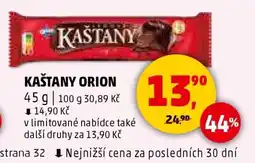 Penny Market KAŠTANY ORION nabídka