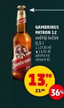 Penny Market Gambrinus Patron 12 nabídka