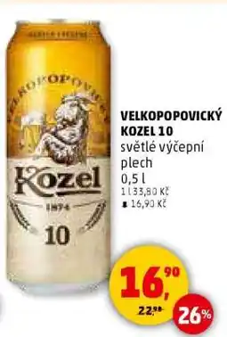Penny Market Velkopopovický Kozel 10 nabídka