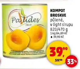 Penny Market KOMPOT BROSKVE nabídka