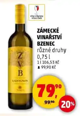 Penny Market Zámecké vinařství Bzenec nabídka