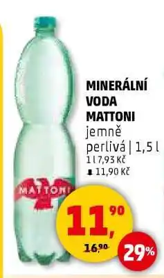 Penny Market MINERÁLNÍ VODA MATTONI nabídka