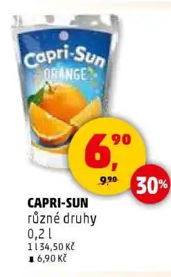 Penny Market Capri-Sun různé druhy nabídka