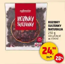 Penny Market ROZINKY SULTÁNKY NATURALIA nabídka