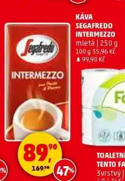 Penny Market KÁVA SEGAFREDO INTERMEZZO nabídka