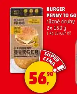 Penny Market BURGER PENNY TO GO nabídka