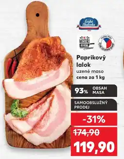 Kaufland Paprikový lalok uzené maso nabídka
