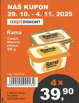 Coop Rama Classic, Máslová příchuť nabídka