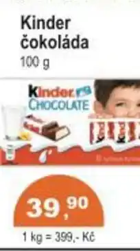 Coop Kinder čokoláda nabídka