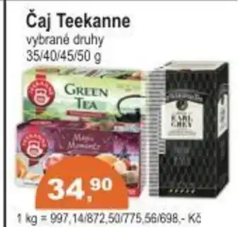 Coop Čaj Teekanne nabídka