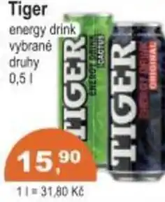 Coop Tiger energy drink nabídka
