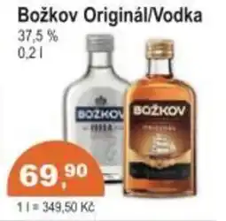 Coop Božkov Originál/Vodka 37.5% nabídka