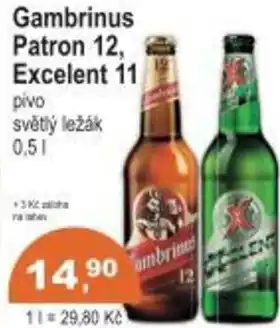 Coop Gambrinus Patron 12, Excelent 11 nabídka