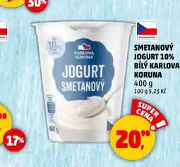 Penny Market Smetanový jogurt bílý karlova koruna nabídka
