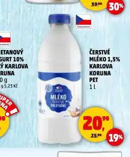 Penny Market Čerstvé mléko karlova koruna nabídka