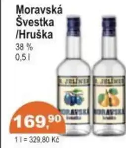 Coop Moravská Švestka /Hruška nabídka