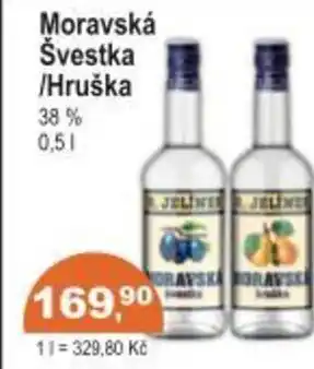 Coop Moravská Švestka /Hruška nabídka