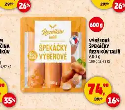 Penny Market Výběrové špekáčky nabídka