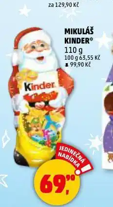 Penny Market Mikuláš kinder nabídka