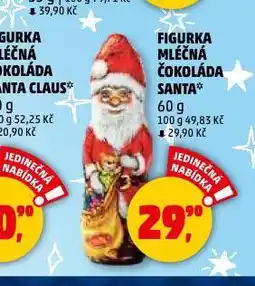 Penny Market Figurka mléčná čokoláda santa nabídka