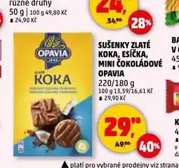 Penny Market Sušenky mini čokoládové nabídka