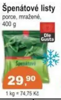 Coop Špenátové listy nabídka