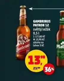 Penny Market Pivo gambrinus nabídka