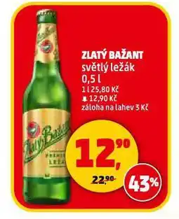 Penny Market Pivo zlatý bažant nabídka