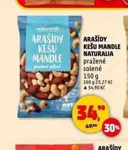 Penny Market Arašídy, kešu a mandle nabídka