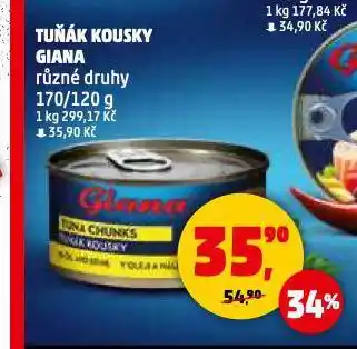 Penny Market Giana tuňák kousky nabídka