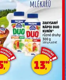Penny Market Zakysaný nápoj duo kunín nabídka