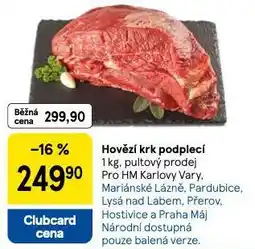 Tesco Hovězí krk podlecí nabídka
