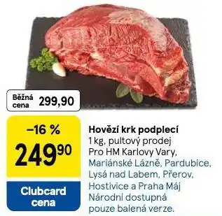 Tesco Hovězí krk podlecí nabídka